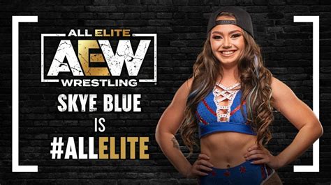 skyy blue wrestler|Skye Blue Officially Signs With All Elite Wrestling.